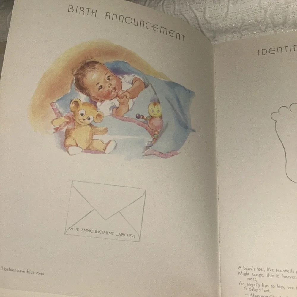 Vintage Sweet‎ Baby Days Baby Record Book Through Baby's First Years Dr Dafoe
